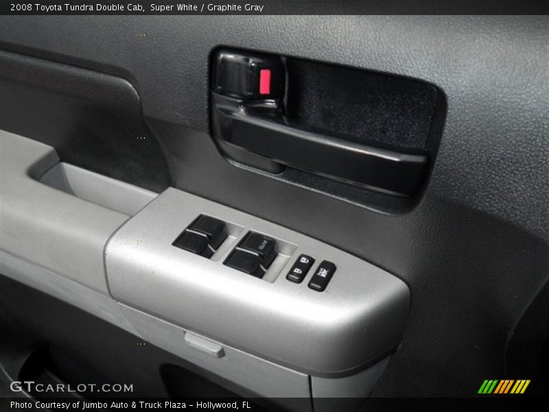 Super White / Graphite Gray 2008 Toyota Tundra Double Cab