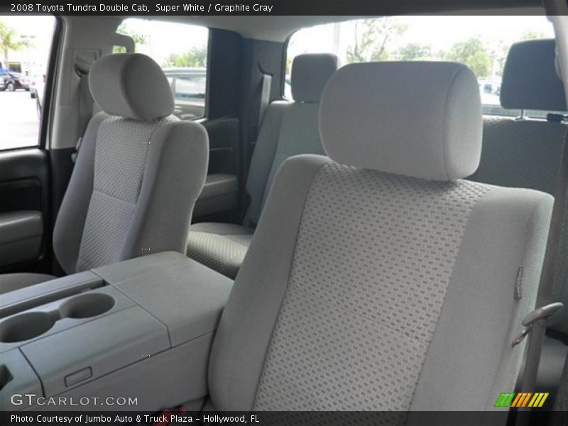 Super White / Graphite Gray 2008 Toyota Tundra Double Cab