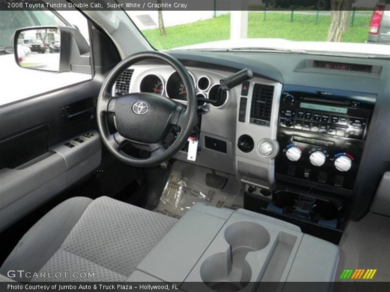 Super White / Graphite Gray 2008 Toyota Tundra Double Cab