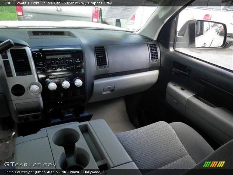 Super White / Graphite Gray 2008 Toyota Tundra Double Cab