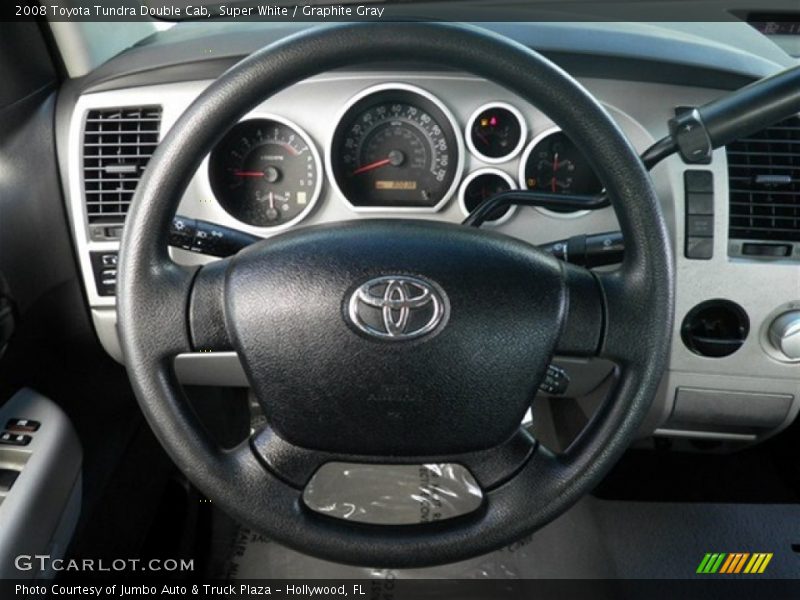 Super White / Graphite Gray 2008 Toyota Tundra Double Cab