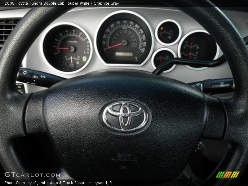Super White / Graphite Gray 2008 Toyota Tundra Double Cab