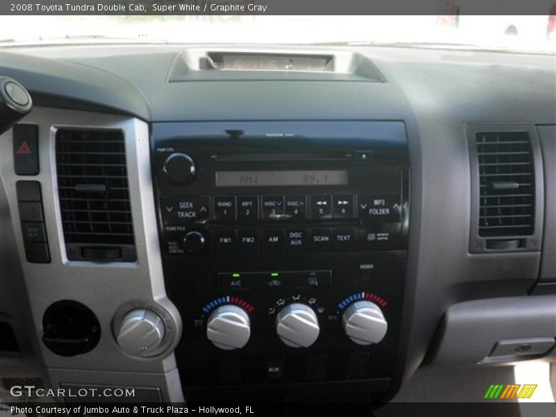 Super White / Graphite Gray 2008 Toyota Tundra Double Cab