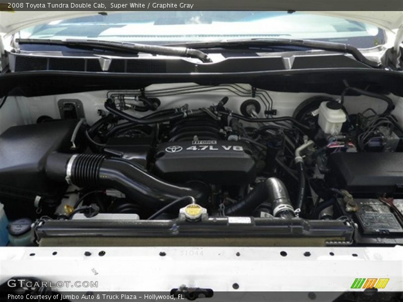 Super White / Graphite Gray 2008 Toyota Tundra Double Cab