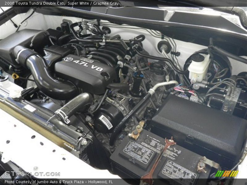 Super White / Graphite Gray 2008 Toyota Tundra Double Cab