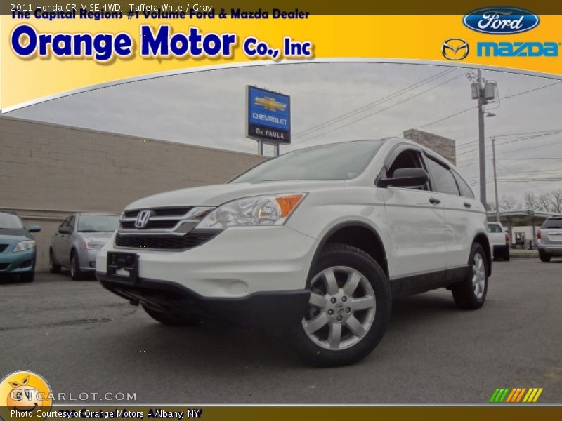 Taffeta White / Gray 2011 Honda CR-V SE 4WD