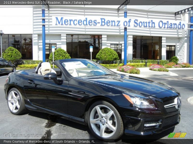 Black / Sahara Beige 2013 Mercedes-Benz SLK 250 Roadster