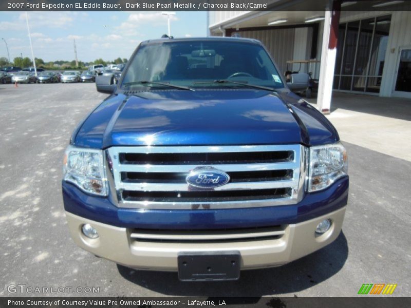 Dark Blue Pearl Metallic / Charcoal Black/Camel 2007 Ford Expedition EL Eddie Bauer