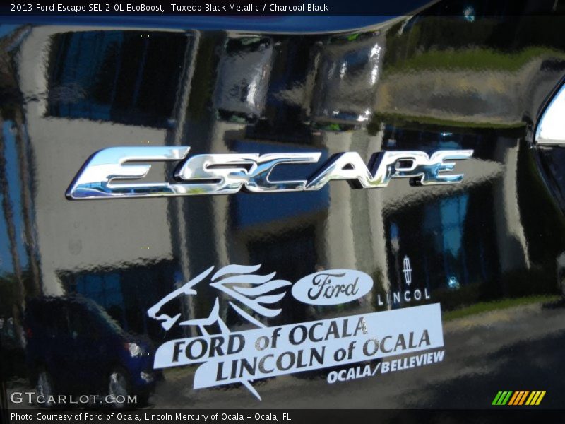 Tuxedo Black Metallic / Charcoal Black 2013 Ford Escape SEL 2.0L EcoBoost