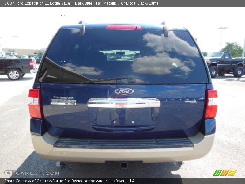 Dark Blue Pearl Metallic / Charcoal Black/Camel 2007 Ford Expedition EL Eddie Bauer