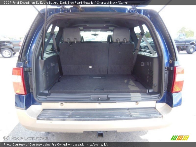 Dark Blue Pearl Metallic / Charcoal Black/Camel 2007 Ford Expedition EL Eddie Bauer