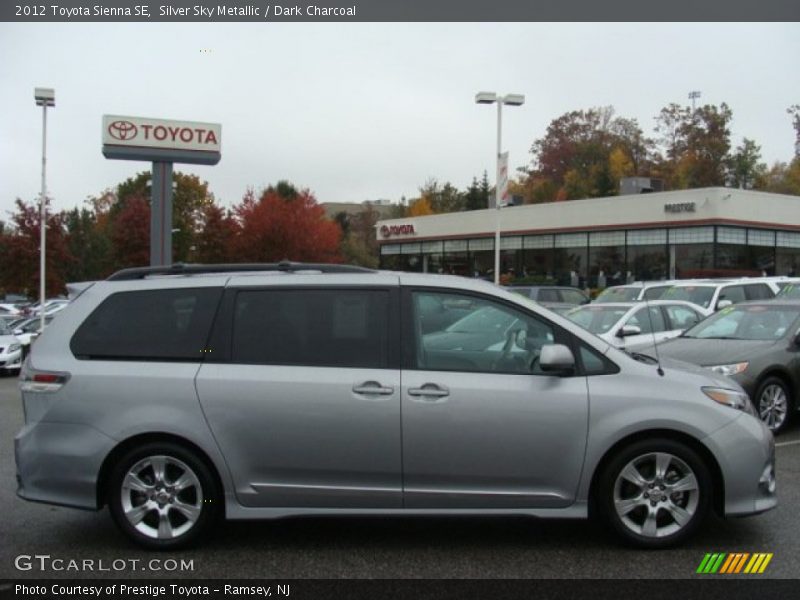 Silver Sky Metallic / Dark Charcoal 2012 Toyota Sienna SE