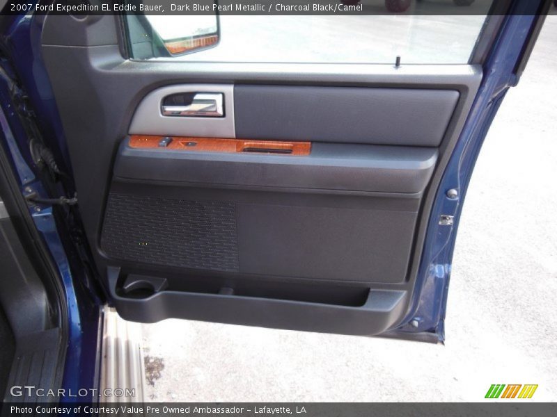 Dark Blue Pearl Metallic / Charcoal Black/Camel 2007 Ford Expedition EL Eddie Bauer
