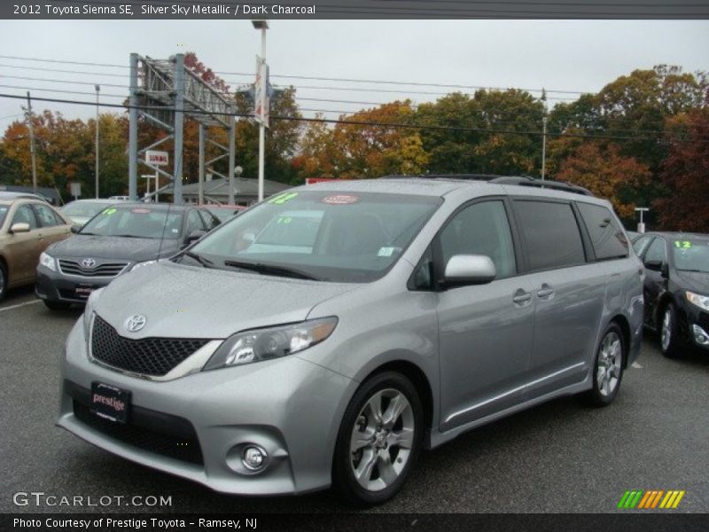Silver Sky Metallic / Dark Charcoal 2012 Toyota Sienna SE