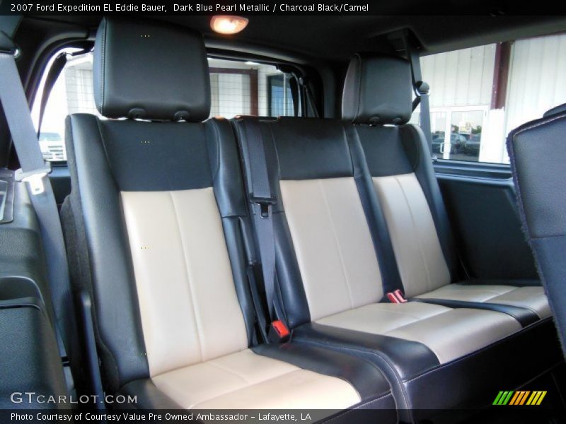 Dark Blue Pearl Metallic / Charcoal Black/Camel 2007 Ford Expedition EL Eddie Bauer