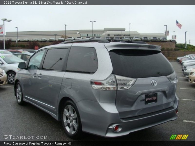 Silver Sky Metallic / Dark Charcoal 2012 Toyota Sienna SE