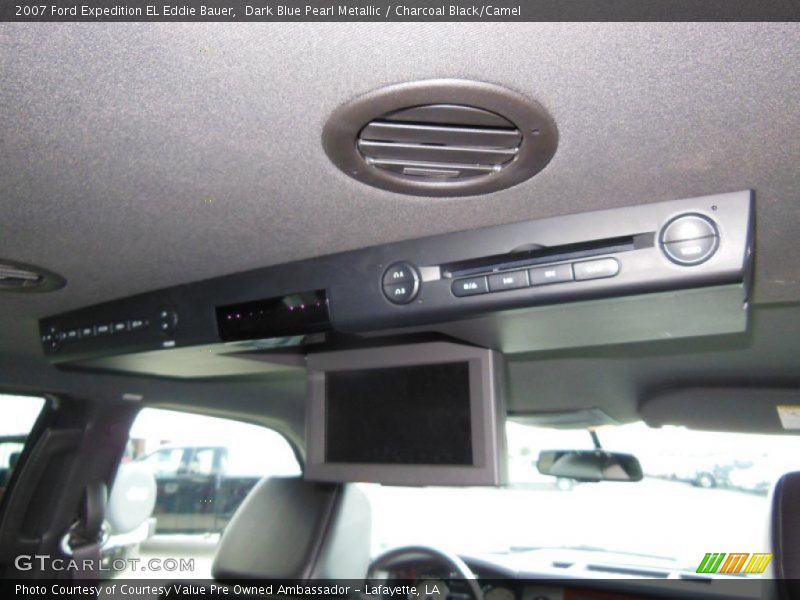 Dark Blue Pearl Metallic / Charcoal Black/Camel 2007 Ford Expedition EL Eddie Bauer