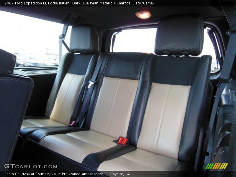Dark Blue Pearl Metallic / Charcoal Black/Camel 2007 Ford Expedition EL Eddie Bauer