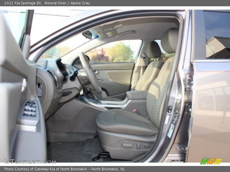  2012 Sportage EX Alpine Gray Interior