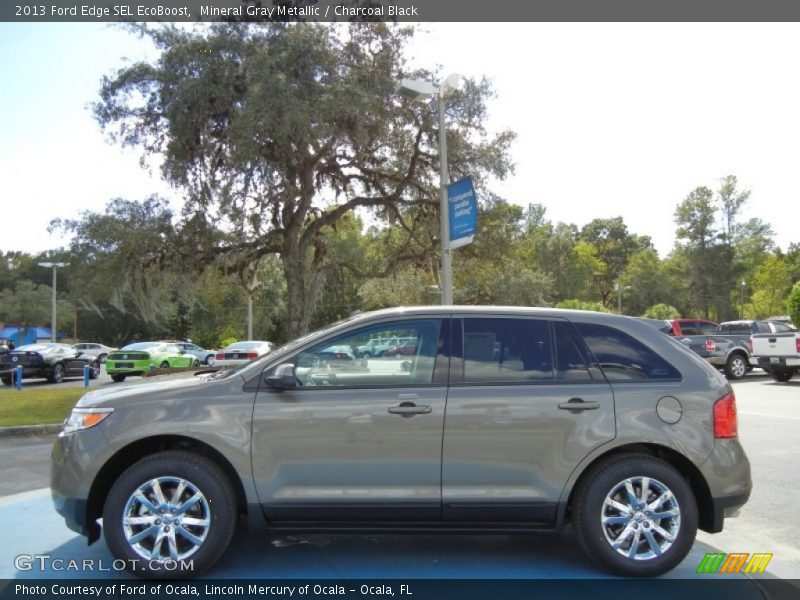 Mineral Gray Metallic / Charcoal Black 2013 Ford Edge SEL EcoBoost