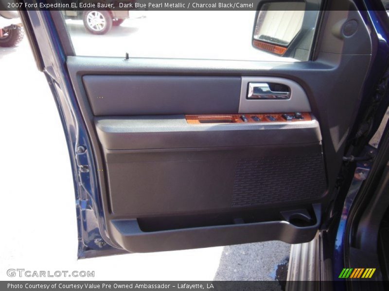 Dark Blue Pearl Metallic / Charcoal Black/Camel 2007 Ford Expedition EL Eddie Bauer