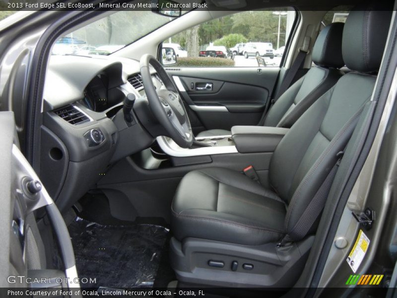 Mineral Gray Metallic / Charcoal Black 2013 Ford Edge SEL EcoBoost