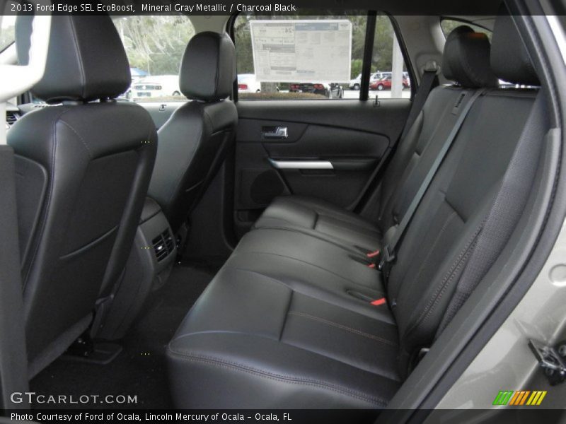 Mineral Gray Metallic / Charcoal Black 2013 Ford Edge SEL EcoBoost
