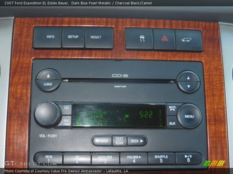 Dark Blue Pearl Metallic / Charcoal Black/Camel 2007 Ford Expedition EL Eddie Bauer