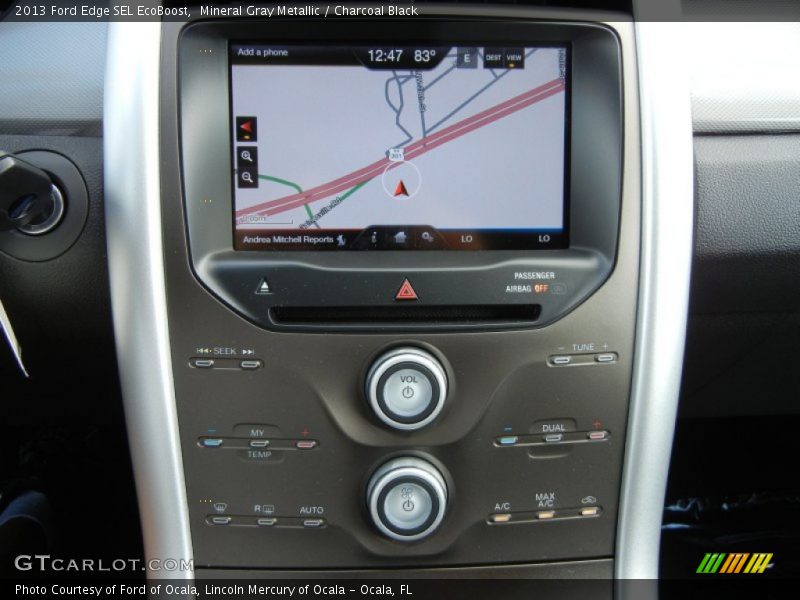Mineral Gray Metallic / Charcoal Black 2013 Ford Edge SEL EcoBoost