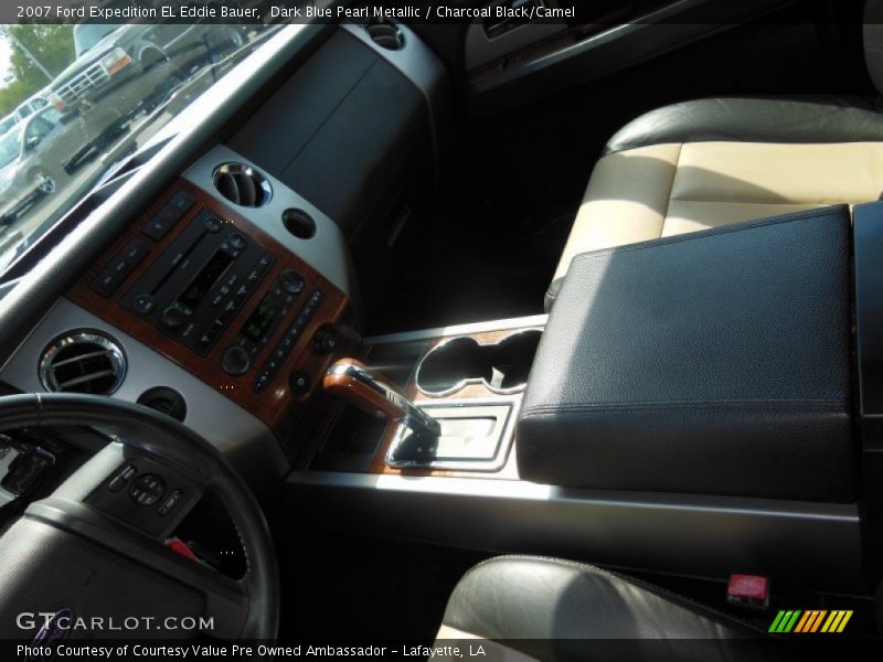 Dark Blue Pearl Metallic / Charcoal Black/Camel 2007 Ford Expedition EL Eddie Bauer