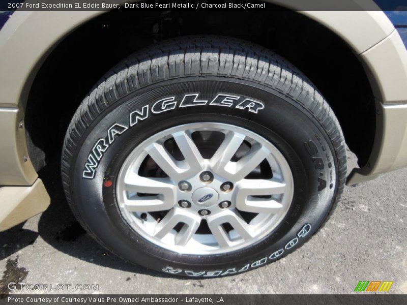 Dark Blue Pearl Metallic / Charcoal Black/Camel 2007 Ford Expedition EL Eddie Bauer