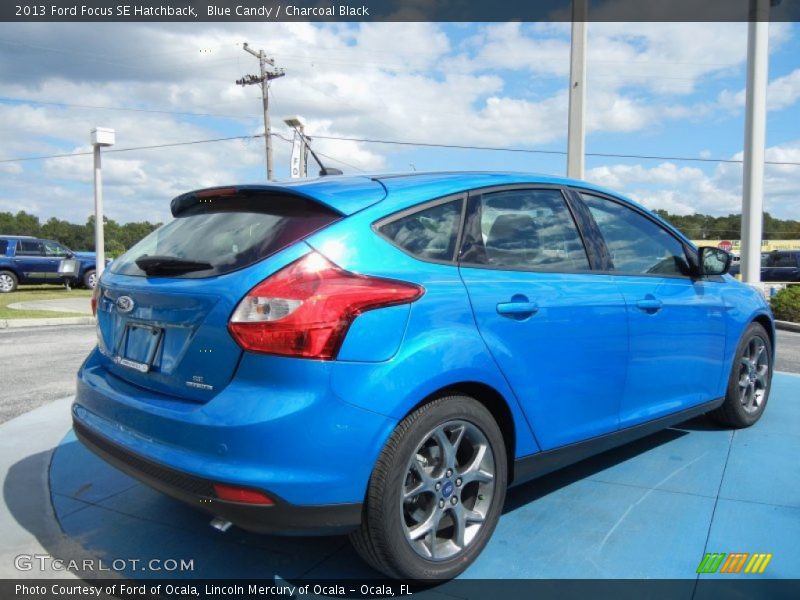 Blue Candy / Charcoal Black 2013 Ford Focus SE Hatchback