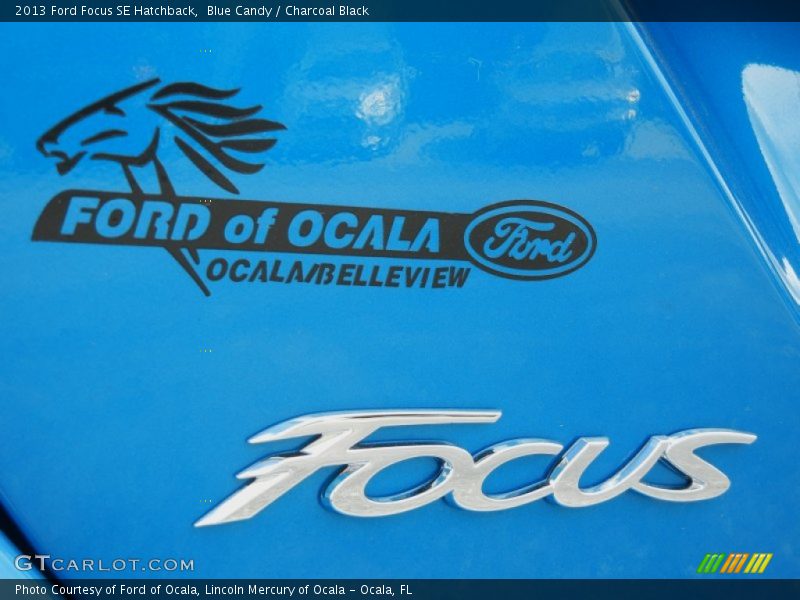 Blue Candy / Charcoal Black 2013 Ford Focus SE Hatchback