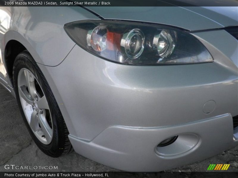 Sunlight Silver Metallic / Black 2006 Mazda MAZDA3 i Sedan