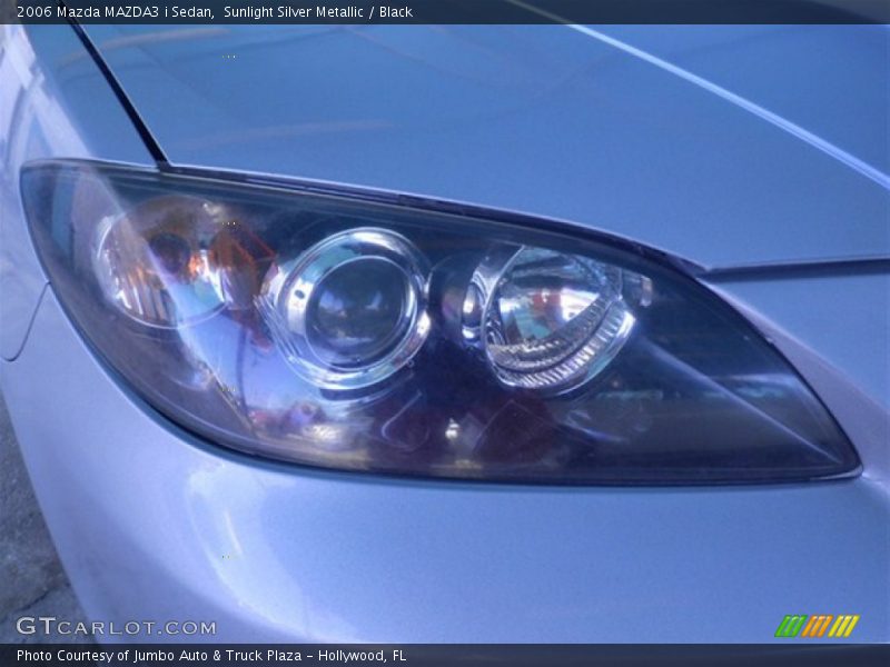 Sunlight Silver Metallic / Black 2006 Mazda MAZDA3 i Sedan