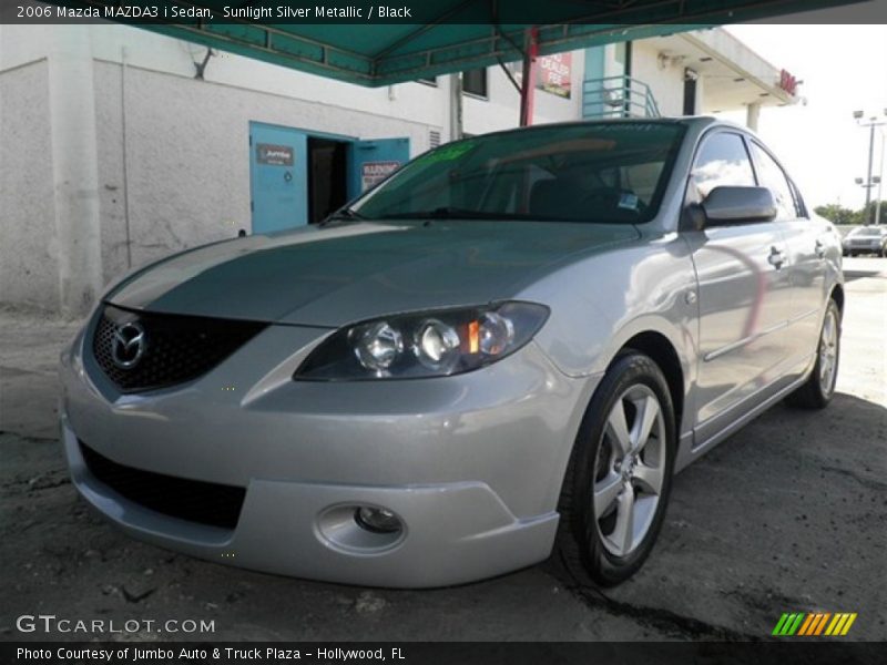 Sunlight Silver Metallic / Black 2006 Mazda MAZDA3 i Sedan