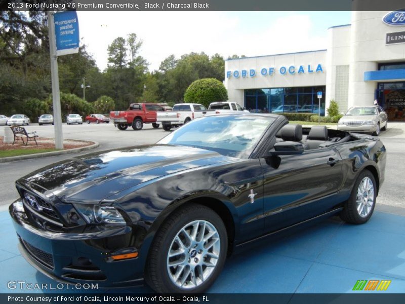 Black / Charcoal Black 2013 Ford Mustang V6 Premium Convertible
