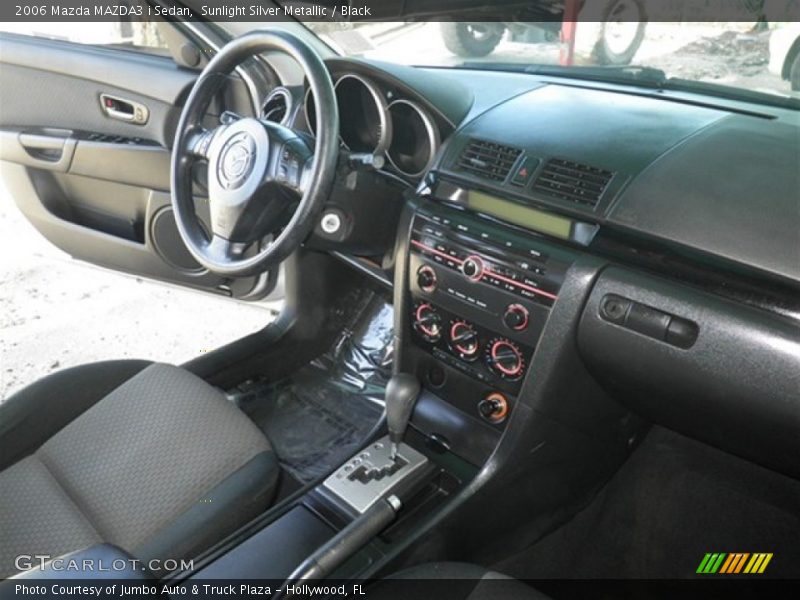 Sunlight Silver Metallic / Black 2006 Mazda MAZDA3 i Sedan