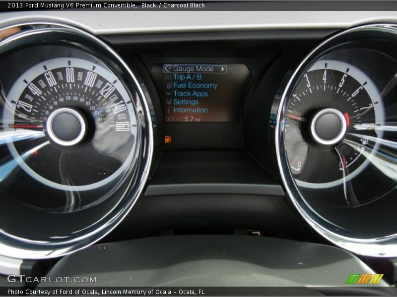 Black / Charcoal Black 2013 Ford Mustang V6 Premium Convertible