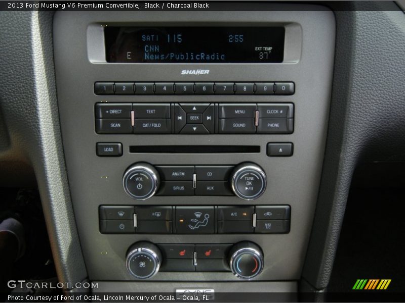 Black / Charcoal Black 2013 Ford Mustang V6 Premium Convertible