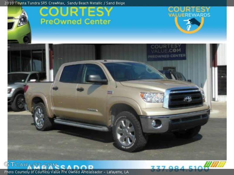 Sandy Beach Metallic / Sand Beige 2010 Toyota Tundra SR5 CrewMax