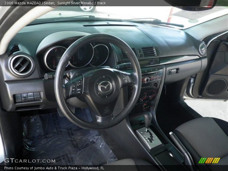 Sunlight Silver Metallic / Black 2006 Mazda MAZDA3 i Sedan