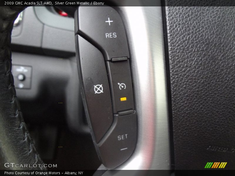 Silver Green Metallic / Ebony 2009 GMC Acadia SLT AWD