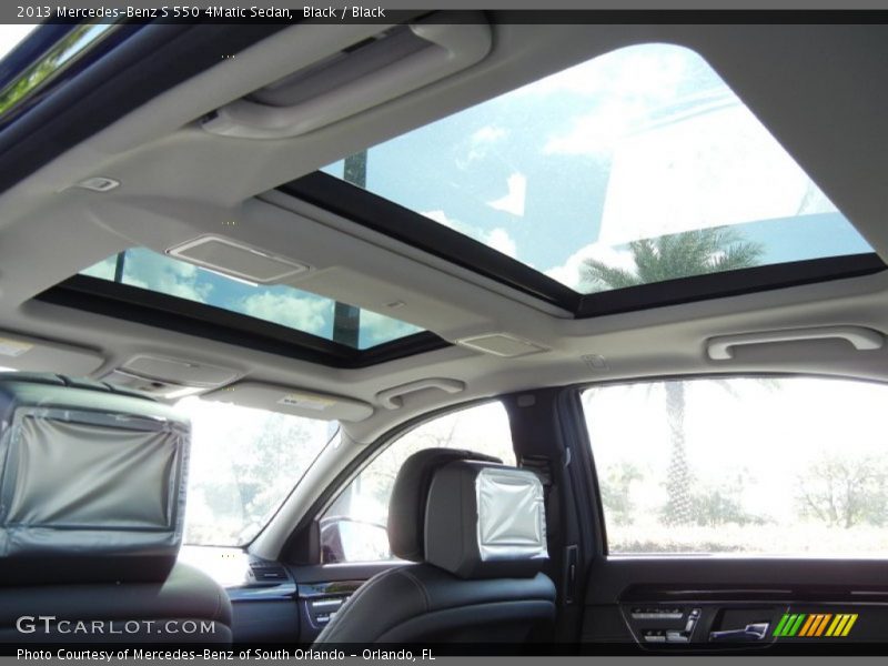 Sunroof of 2013 S 550 4Matic Sedan
