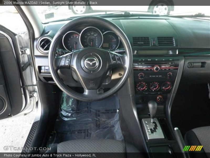 Sunlight Silver Metallic / Black 2006 Mazda MAZDA3 i Sedan