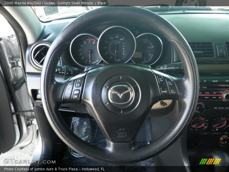 Sunlight Silver Metallic / Black 2006 Mazda MAZDA3 i Sedan