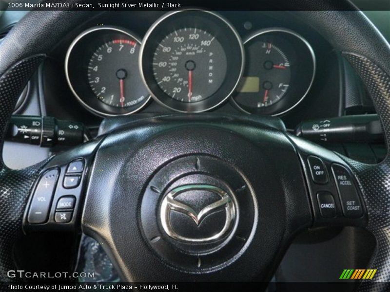 Sunlight Silver Metallic / Black 2006 Mazda MAZDA3 i Sedan