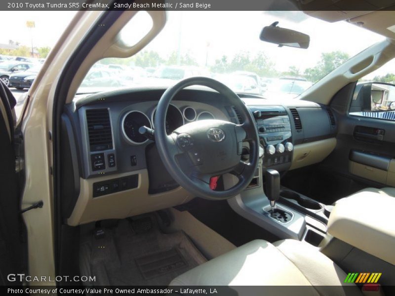 Sandy Beach Metallic / Sand Beige 2010 Toyota Tundra SR5 CrewMax