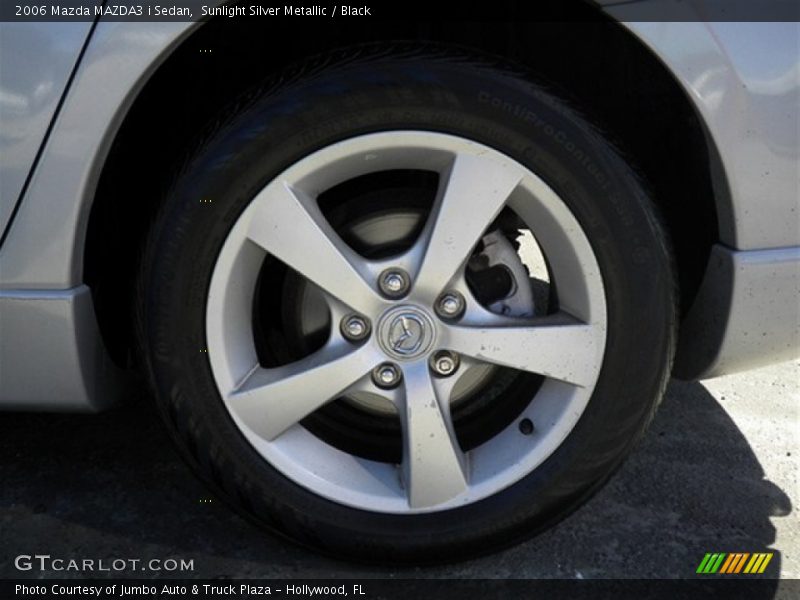 Sunlight Silver Metallic / Black 2006 Mazda MAZDA3 i Sedan