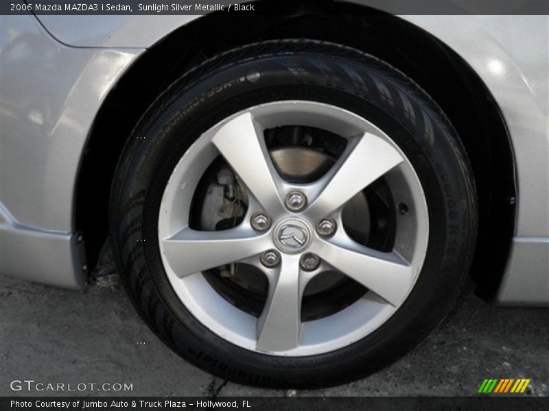 Sunlight Silver Metallic / Black 2006 Mazda MAZDA3 i Sedan